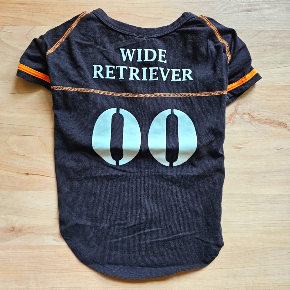 Dog Pet Costume Football Shirt "Wide Retriever"